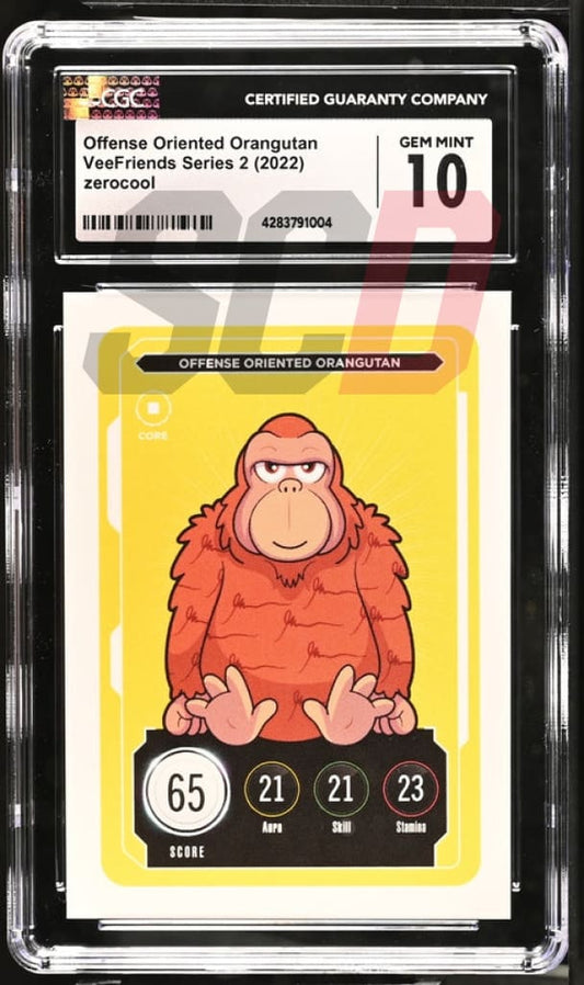 Veefriends Offensive Oriented Orangutan Zerocool Series 2 2022 Cgc10