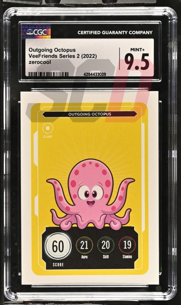 Veefriends Outgoing Octopus Zerocool Series 2 2022 Cgc9.5 Veefriends Slabs