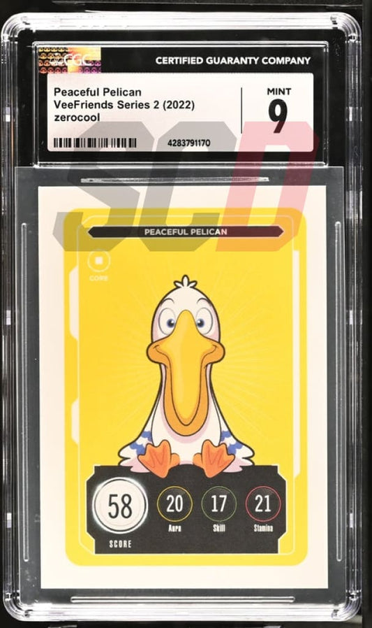 Veefriends Peaceful Pellcan Zerocool Series 2 2022 Cgc9 Veefriends Slabs