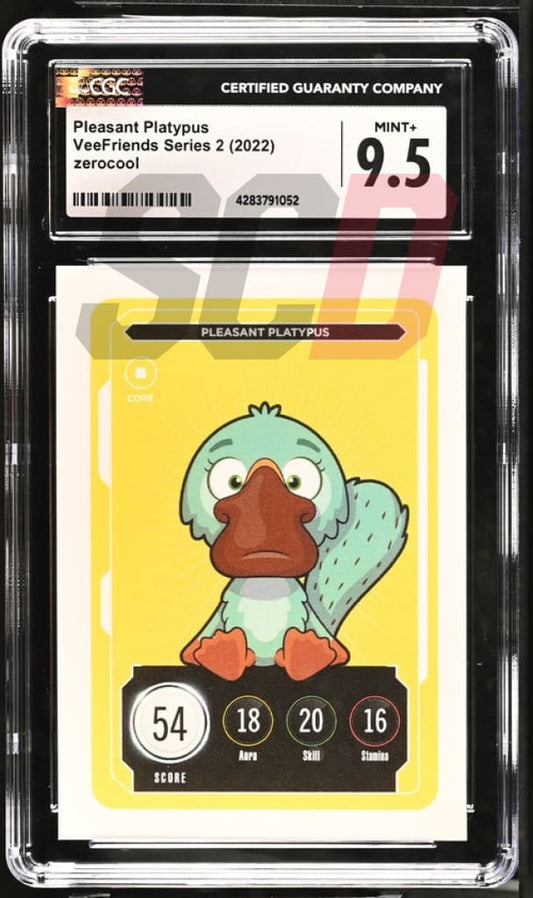 Veefriends Pleasant Platypus Zerocool Series 2 2022 Cgc9.5 Veefriends Slabs