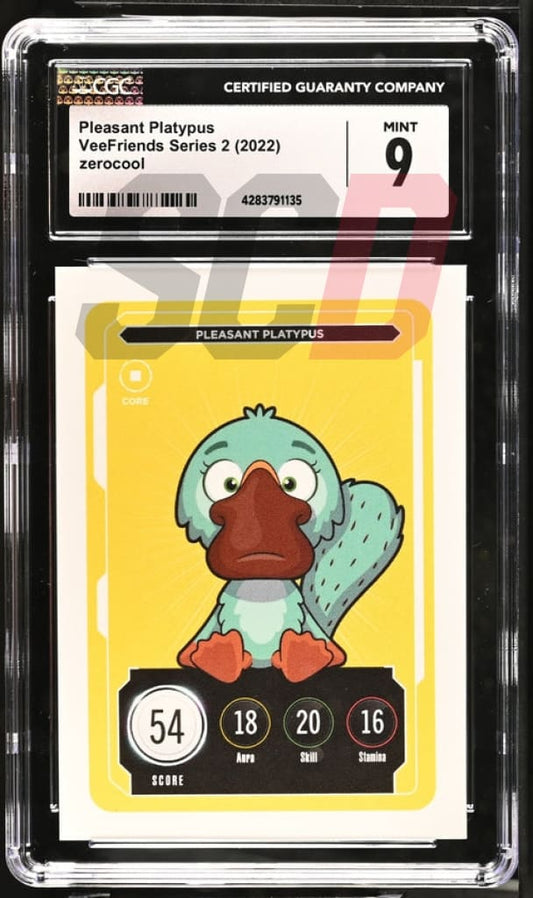 Veefriends Pleasant Platypus Zerocool Series 2 2022 Cgc9 Veefriends Slabs