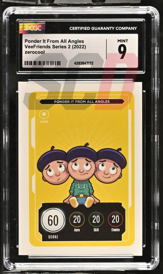 Veefriends Ponder It From All Angles Zerocool Series 2 2022 Cgc9 Veefriends Slabs