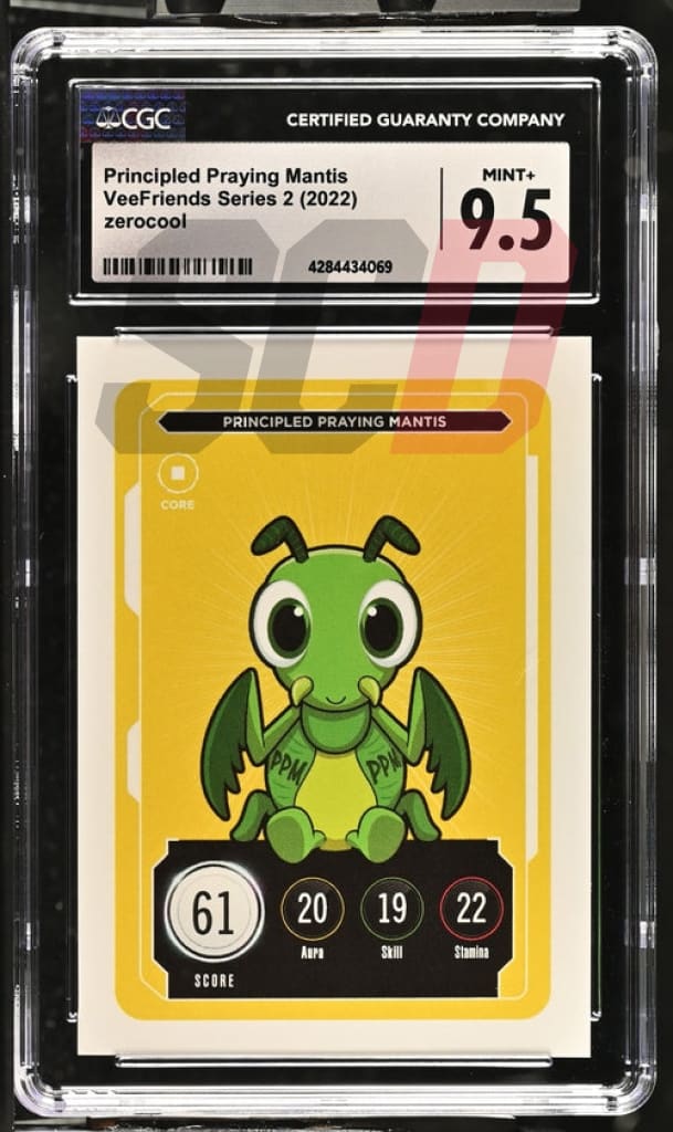 Veefriends Principled Praying Mantis Zerocool Series 2 2022 Cgc9.5 Veefriends Slabs