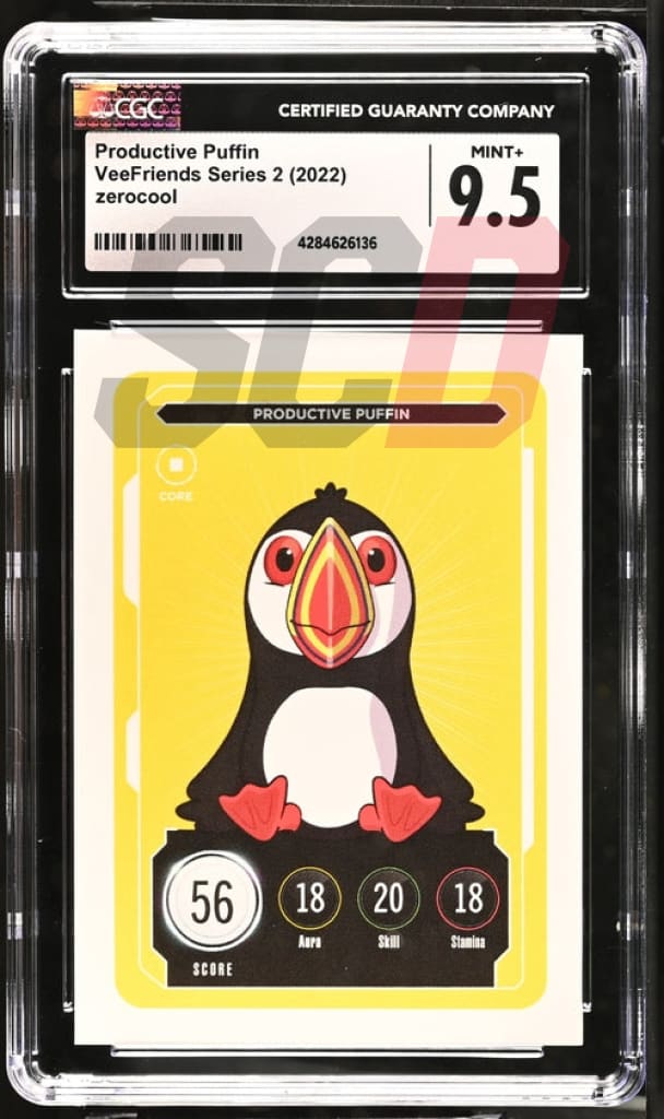 Veefriends Productive Puffin Zerocool Series 2 2022 Cgc9.5 Veefriends Slabs