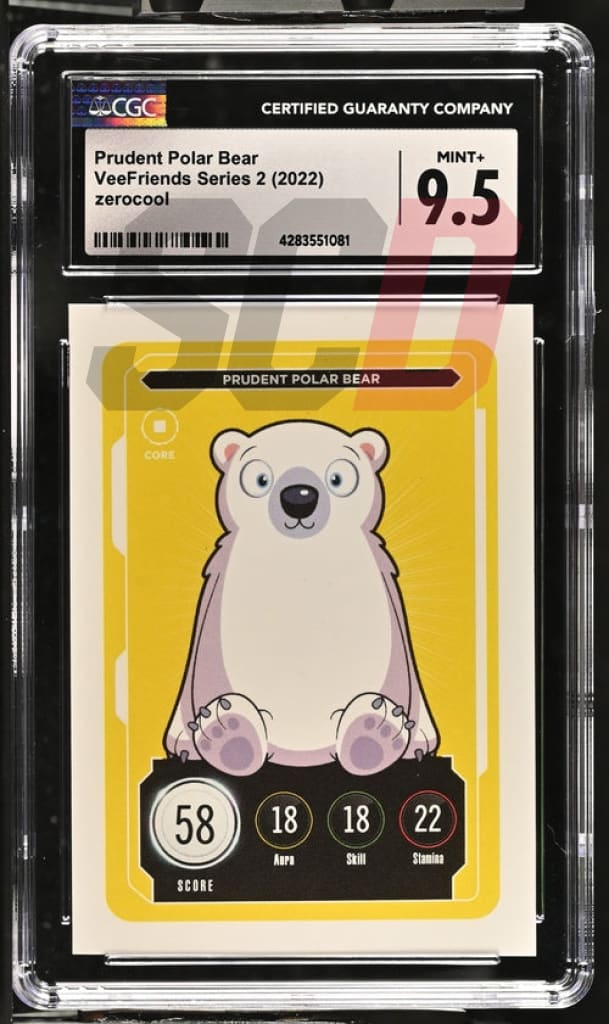 Veefriends Prudent Polar Bear Zerocool Series 2 2022 Cgc9.5 Veefriends Slabs