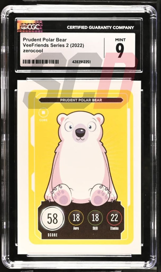 Veefriends Prudent Polar Bear Zerocool Series 2 2022 Cgc9