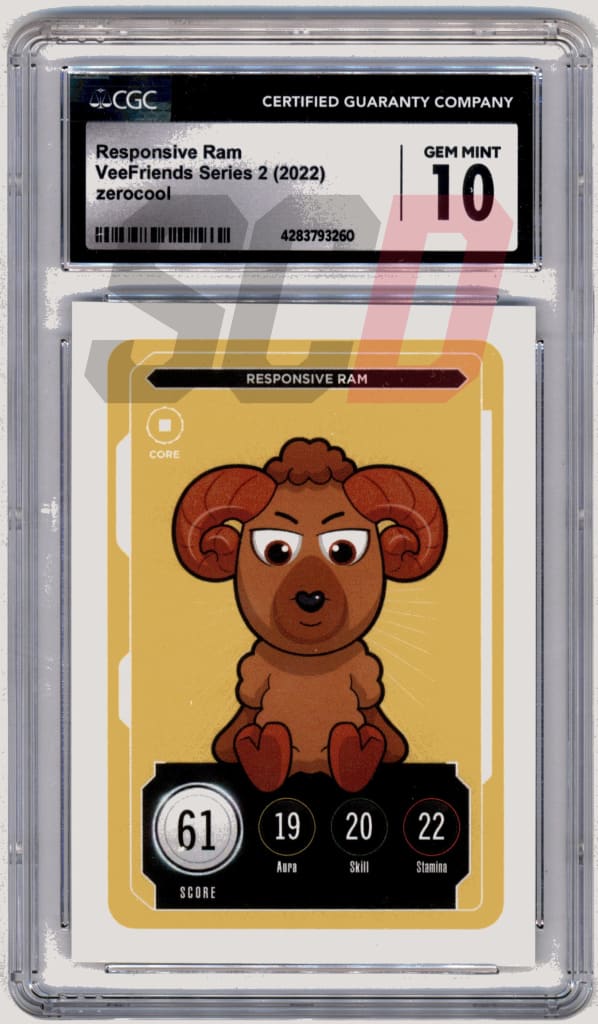 Veefriends Responsive Ram Zerocool Series 2 2022 Cgc10 Veefriends Slabs