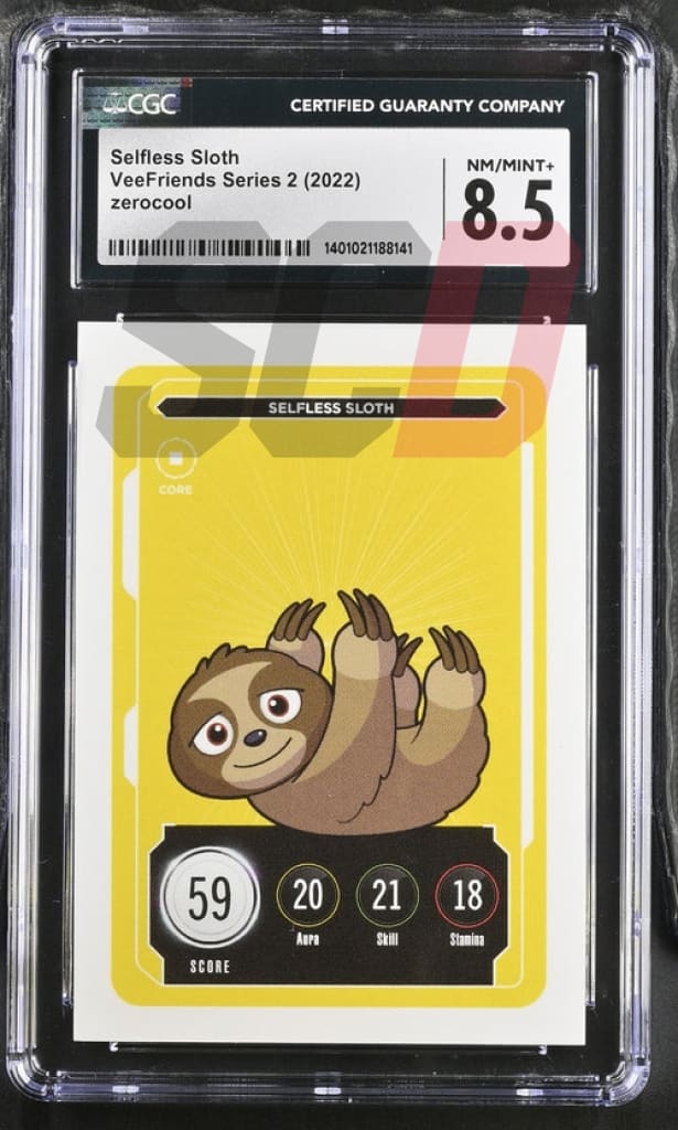 Veefriends Selfless Sloth Zerocool Series 2 2022 Cgc8.5