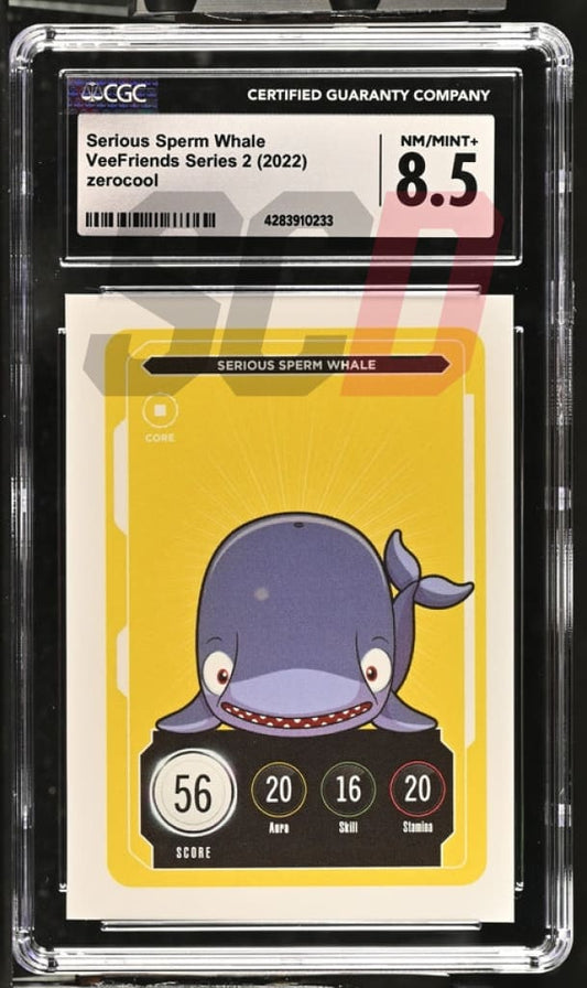 Veefriends Serious Sperm Whale Zerocool Series 2 2022 Cgc8.5