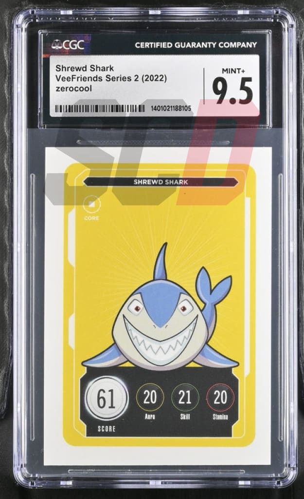 Veefriends Shrewd Shark Zerocool Series 2 2022 Cgc9.5 Veefriends Slabs