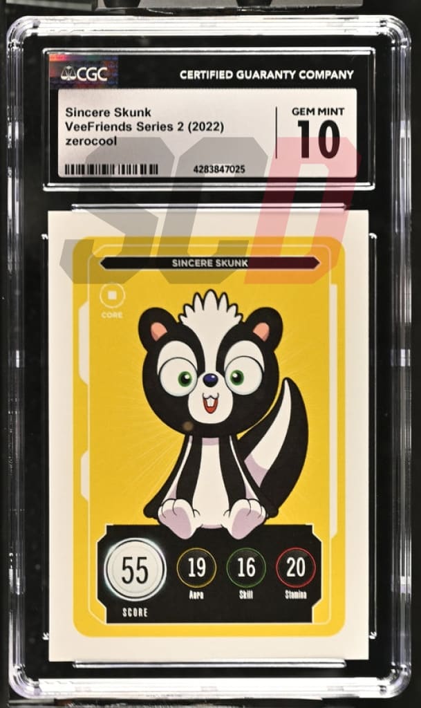 Veefriends Sincere Skunk Zerocool Series 2 2022 Cgc10 Veefriends Slabs