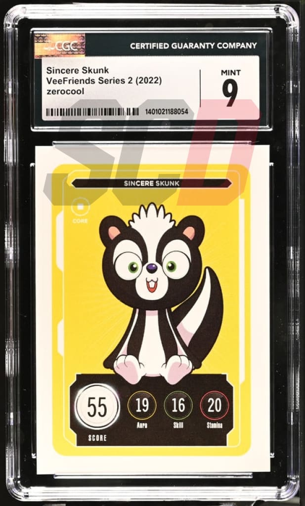 Veefriends Sincere Skunk Zerocool Series 2 2022 Cgc9 Veefriends Slabs