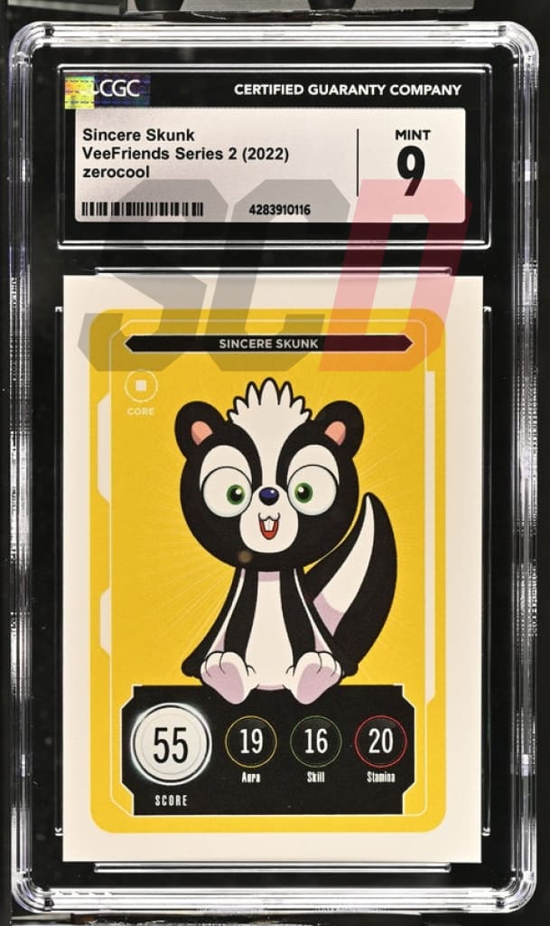 Veefriends Sincere Skunk Zerocool Series 2 2022 Cgc9 Veefriends Slabs