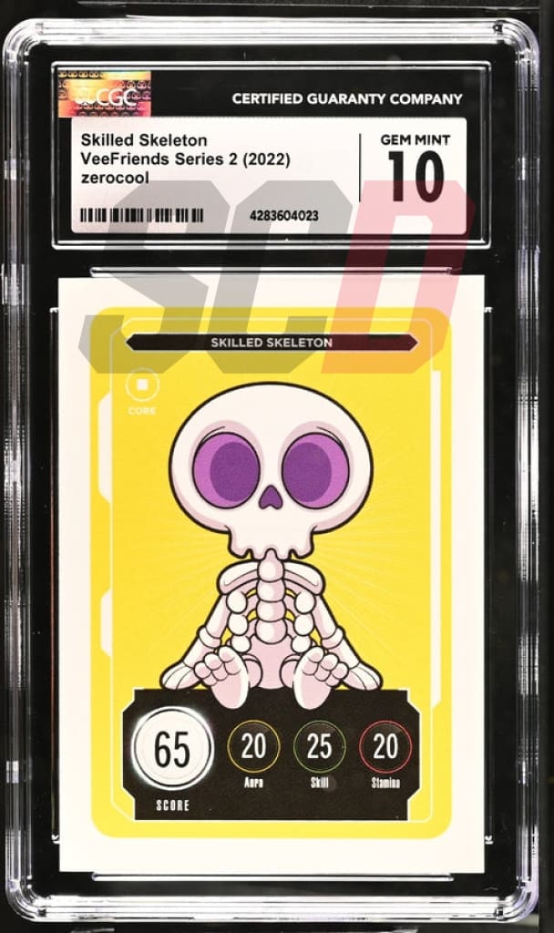 Veefriends Skilled Skeleton Zerocool Series 2 2022 Cgc10