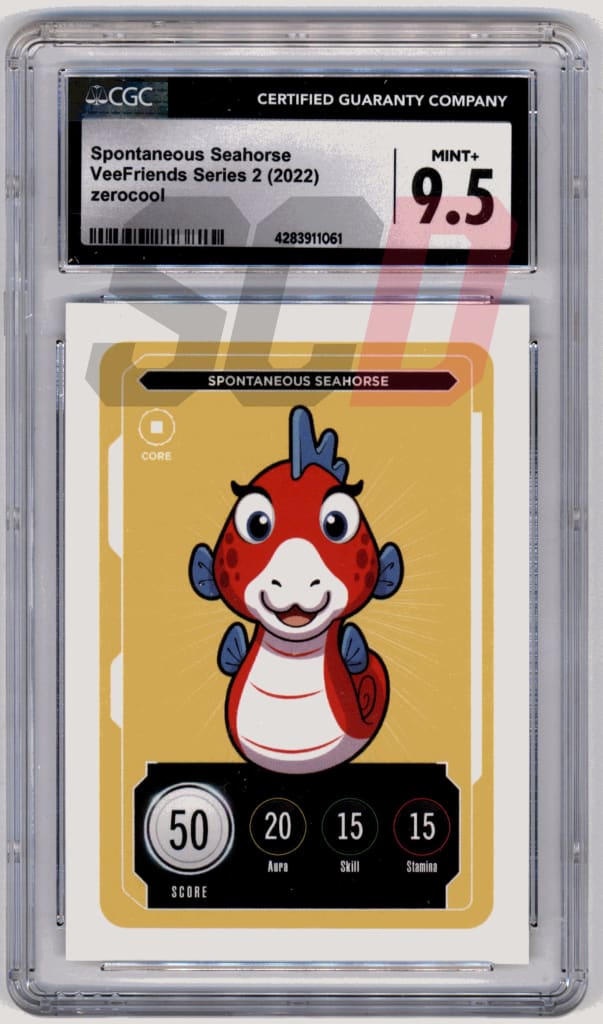 Veefriends Spontaneous Seahorse Zerocool Series 2 2022 Cgc9.5 Veefriends Slabs