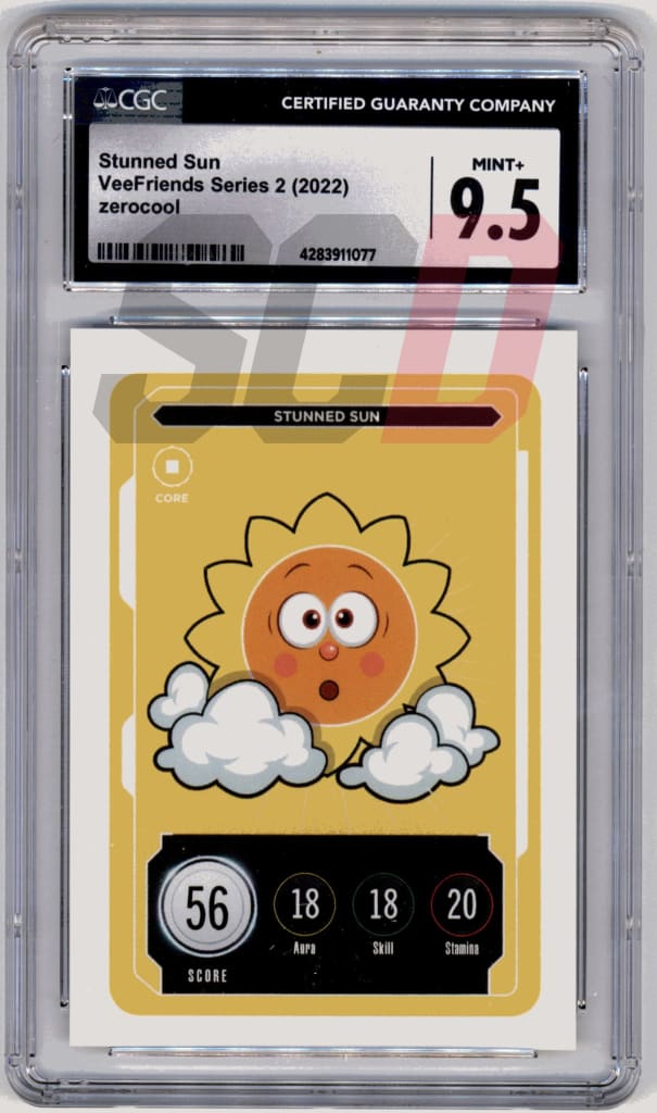 Veefriends Stunned Sun Zerocool Series 2 2022 Cgc9.5 Veefriends Slabs