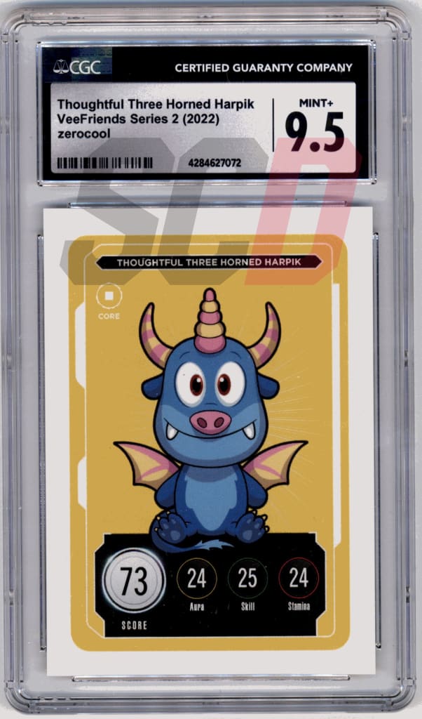 Veefriends Thoughtful Three Horned Harpik Zerocool Series 2 2022 Cgc9.5 Veefriends Slabs