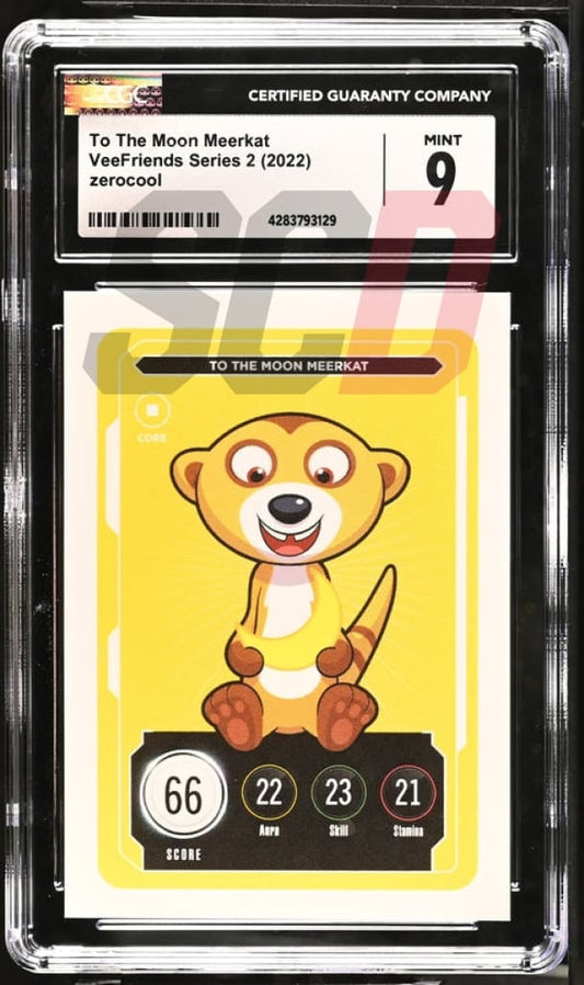 Veefriends To The Moon Meerkat Zerocool Series 2 2022 Cgc9 Veefriends Slabs