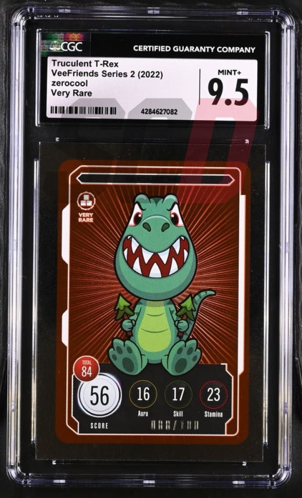 Veefriends Truculent T-Rex Zerocool Very Rare /100 Series 2 2022 Cgc9.5