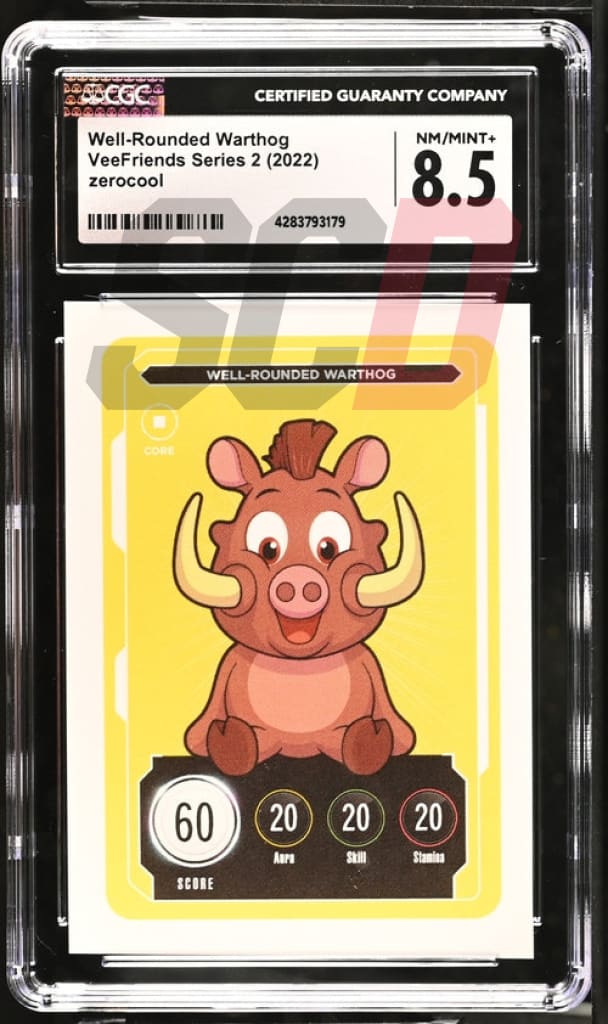 Veefriends Well-Rounded Warthog Zerocool Series 2 2022 Cgc8.5