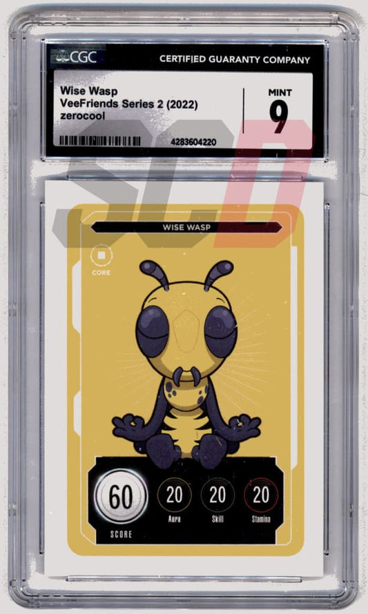 Veefriends Wise Wasp Zerocool Series 2 2022 Cgc9 Veefriends Slabs