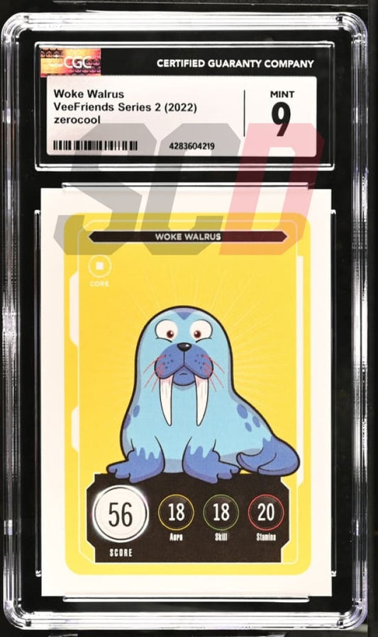 Veefriends Woke Walrus Zerocool Series 2 2022 Cgc9