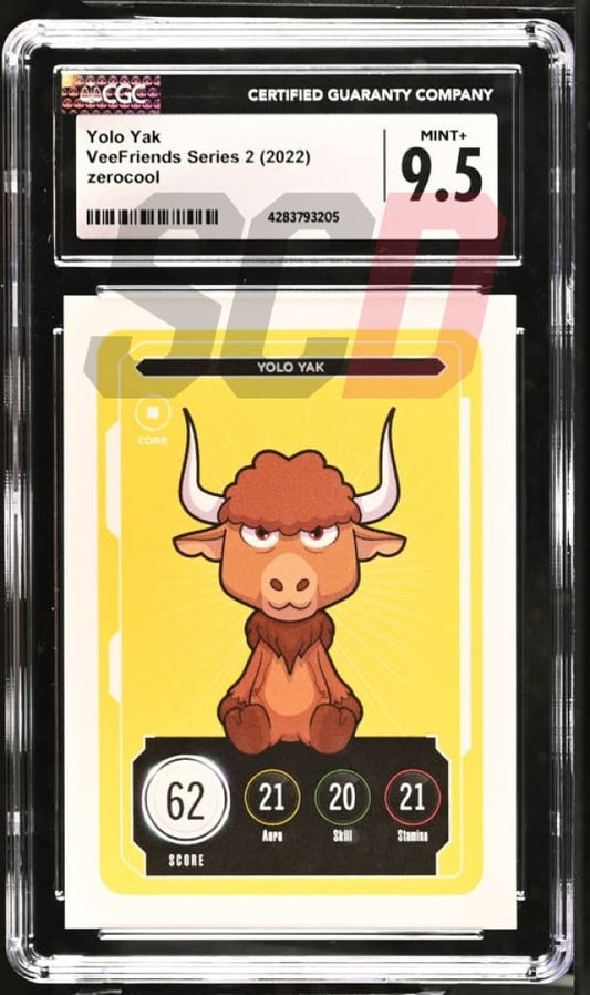 Veefriends Yolo Yak Zerocool Series 2 2022 Cgc9.5 Veefriends Slabs