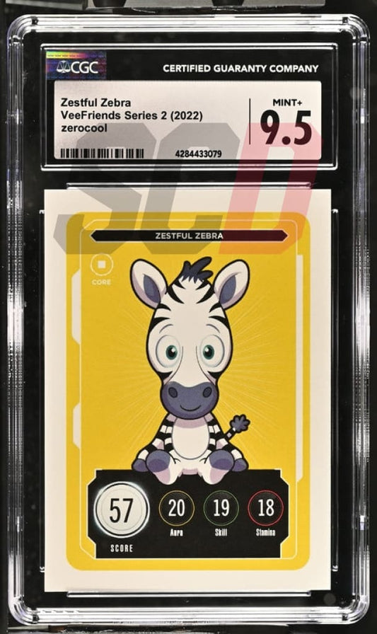 Veefriends Zestful Zebra Zerocool Series 2 2022 Cgc9.5 Veefriends Slabs