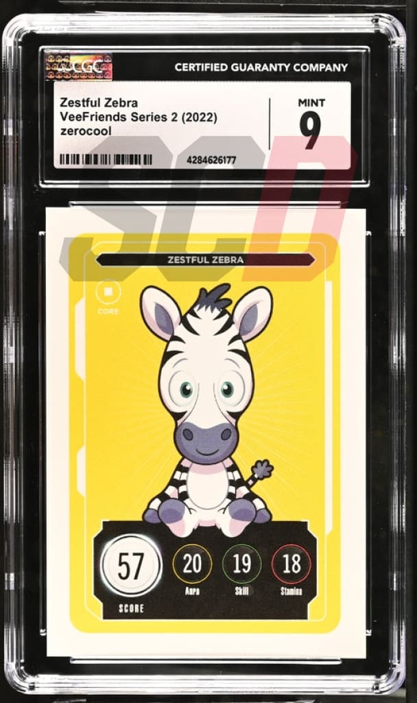 Veefriends Zestful Zebra Zerocool Series 2 2022 Cgc9